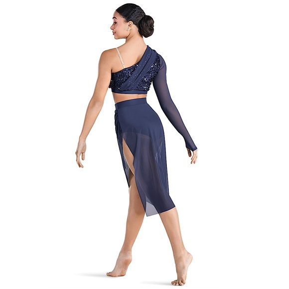 🫐Revolution Dance Neptune 2 piece Navy Costume for Lyrical, Contemporary - Picture 2 of 5